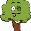 Tree emoji smiley face cartoon emoticon 035 512